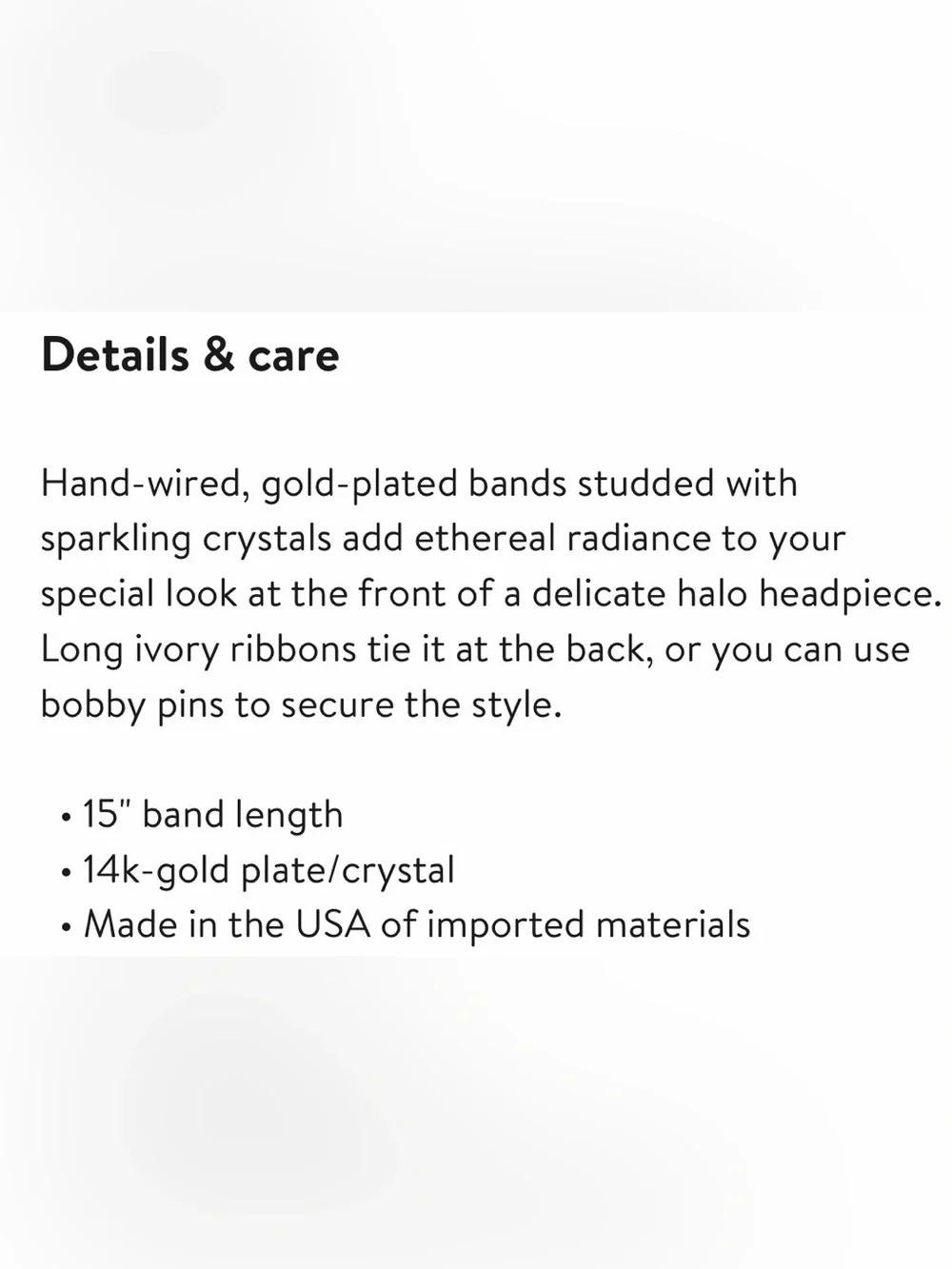 Brides & Hairpins Gia Halo Gold and Crystal Bridal Headband-Hair Accessories